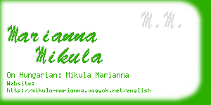 marianna mikula business card